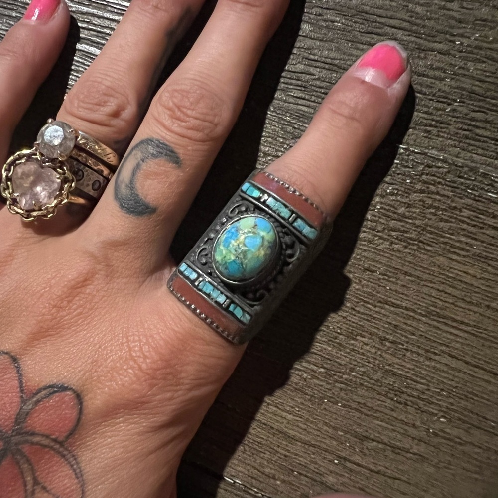 Really cool turquoise ring